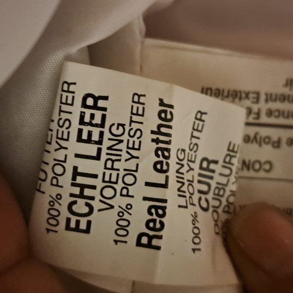 Pure Leather Size XL Men's cream Color jacket NBW Mint condition fall or winter - Picture 5 of 10